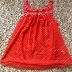 Sheer Red Tank